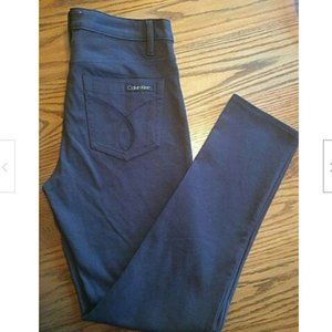 Calvin Klein Chocolate Brown Ponte Skinny Pants~10
